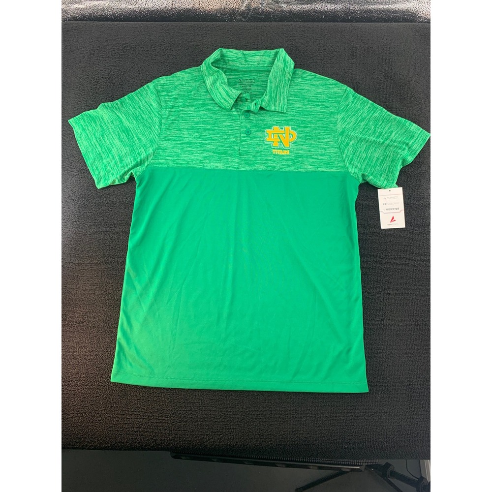 Augusta Sportswear Notre Dame Fighting Irish Titans Green Polo Shirt‎ Adult M